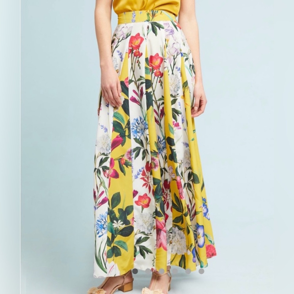Rococo Sand Floral Skirt (Anthropologie)